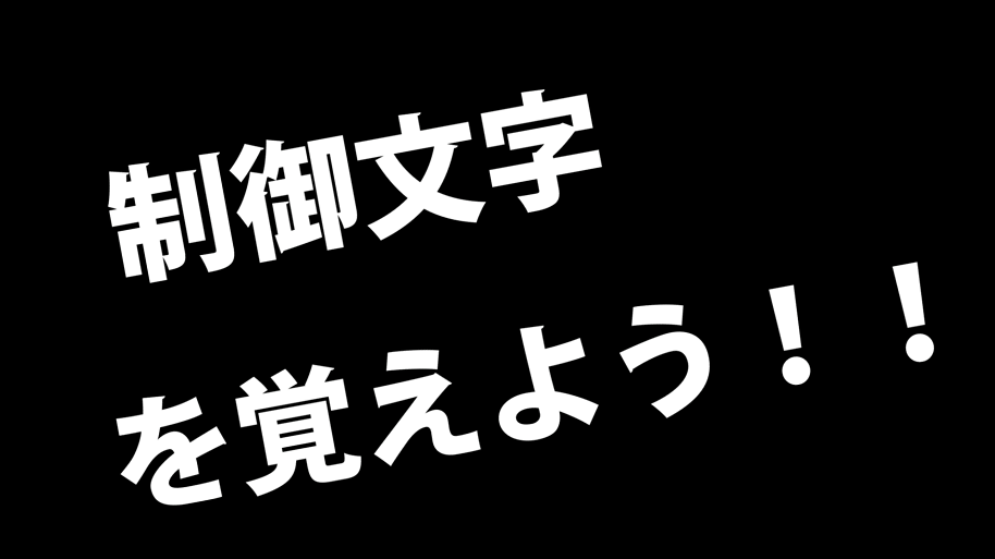 Aviutlやってみよう講座 制御文字